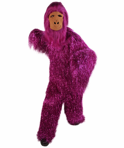 Purple Ape Mask and Bodysuit Costume