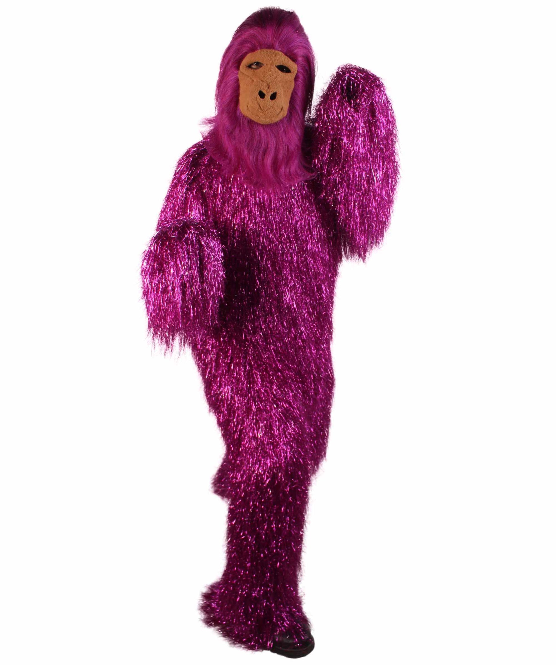 Purple Ape Mask and Bodysuit Costume