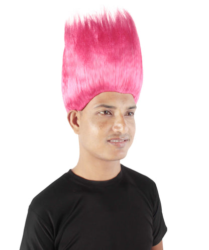 Adult Unisex Halloween Troll wig || Pink