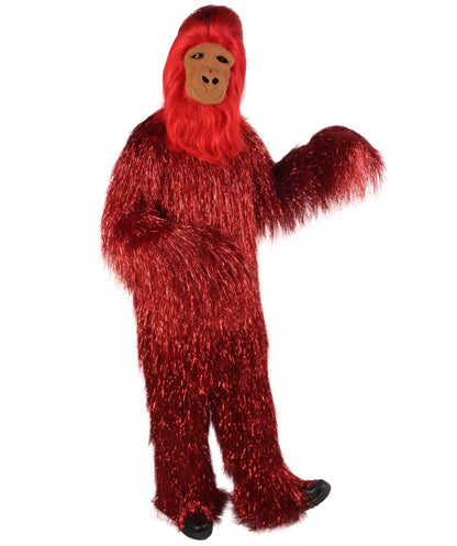 Red Ape Mask and Bodysuit Costume