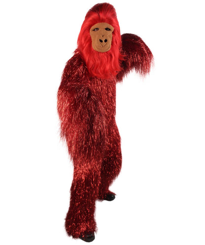 Red Ape Mask and Bodysuit Costume