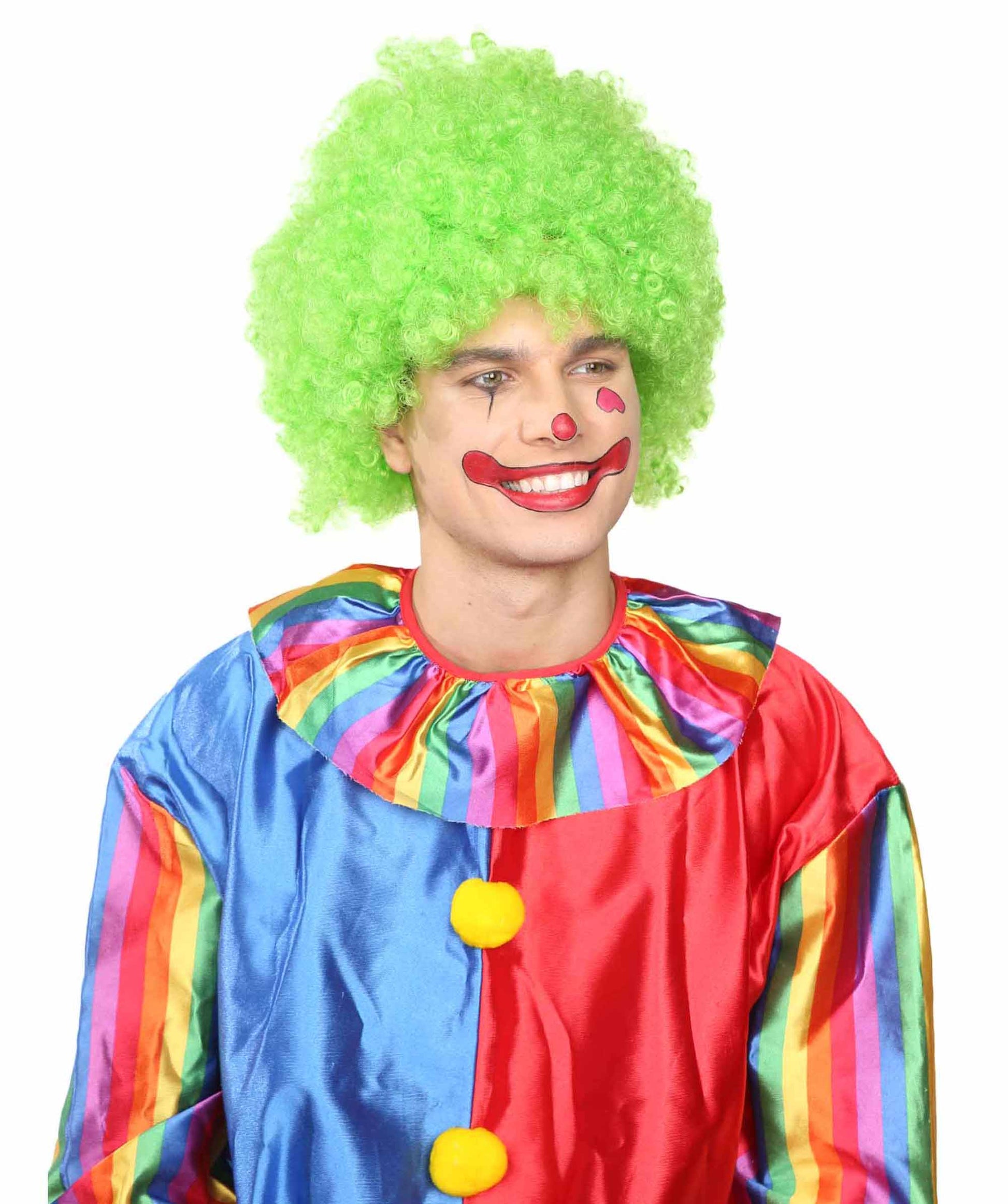 Super Afro Green Wig