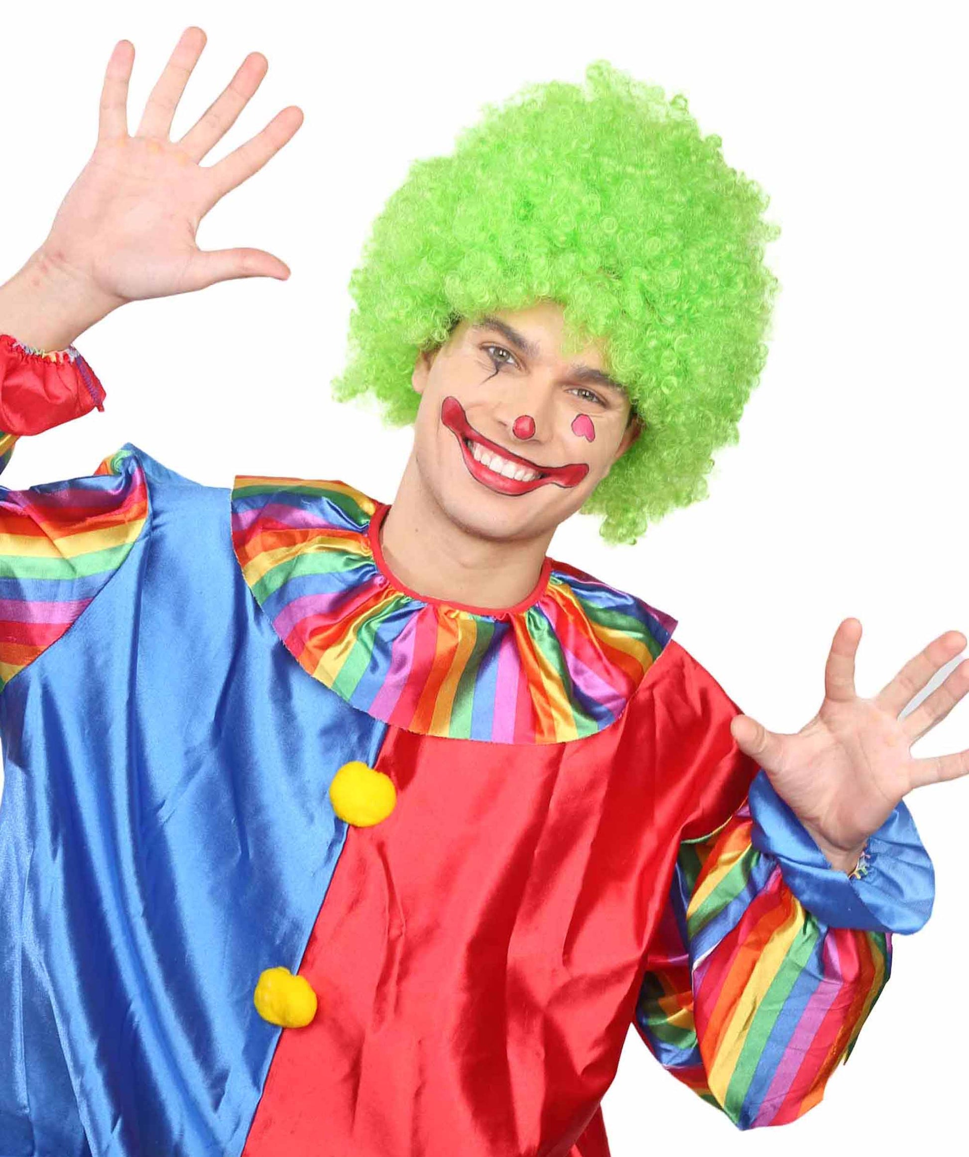Super Afro Green Wig