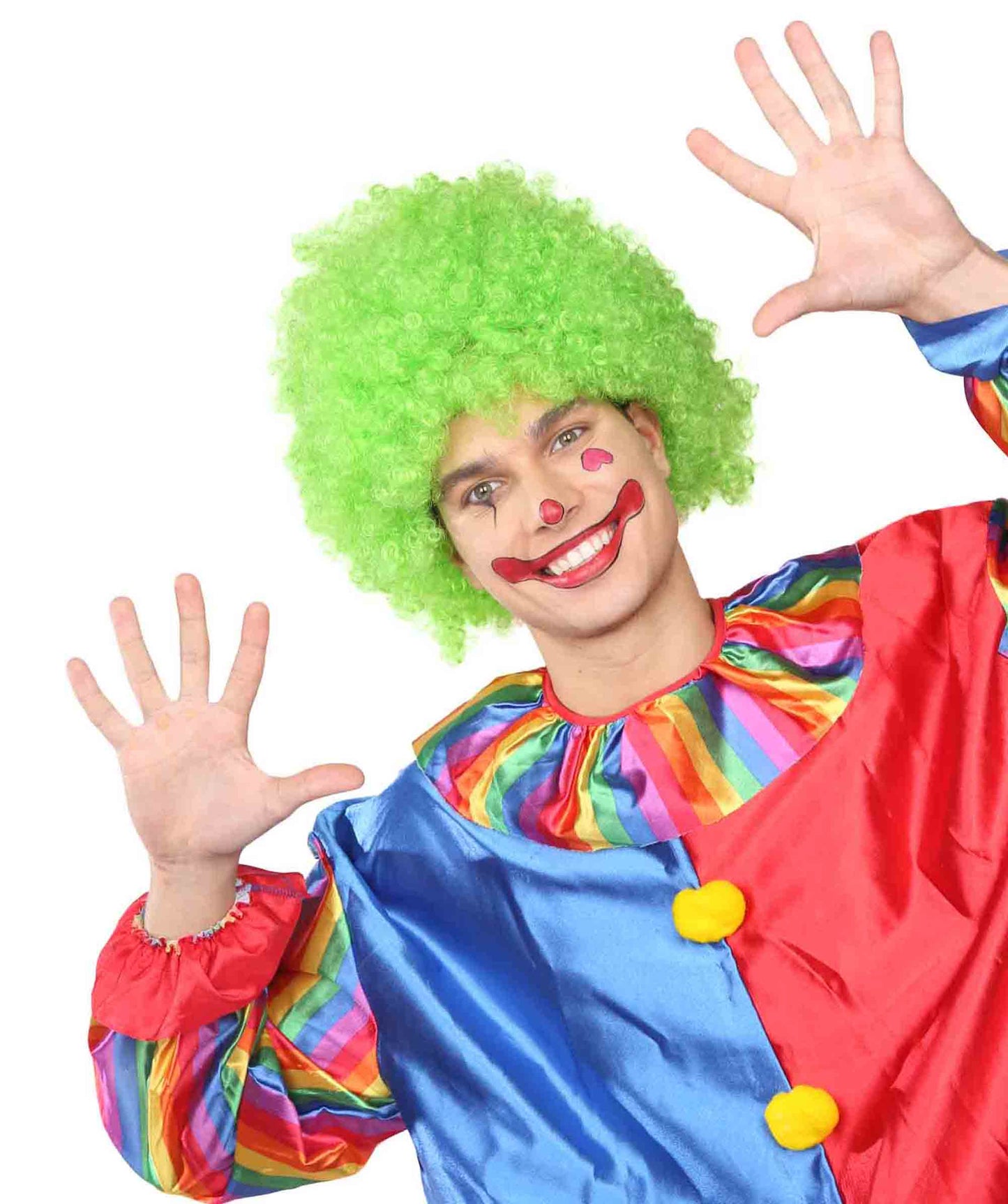 Super Afro Green Wig