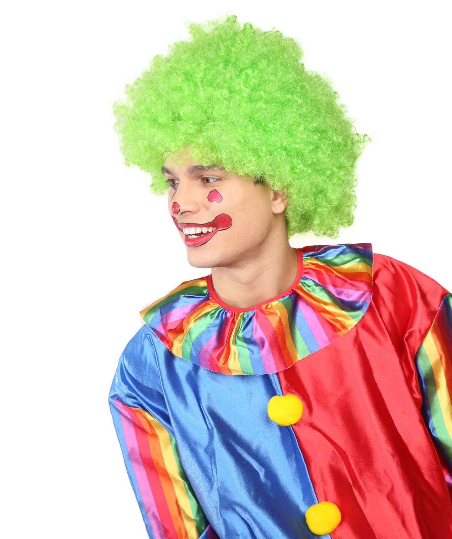 Super Afro Green Wig