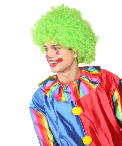 Super Afro Green Wig