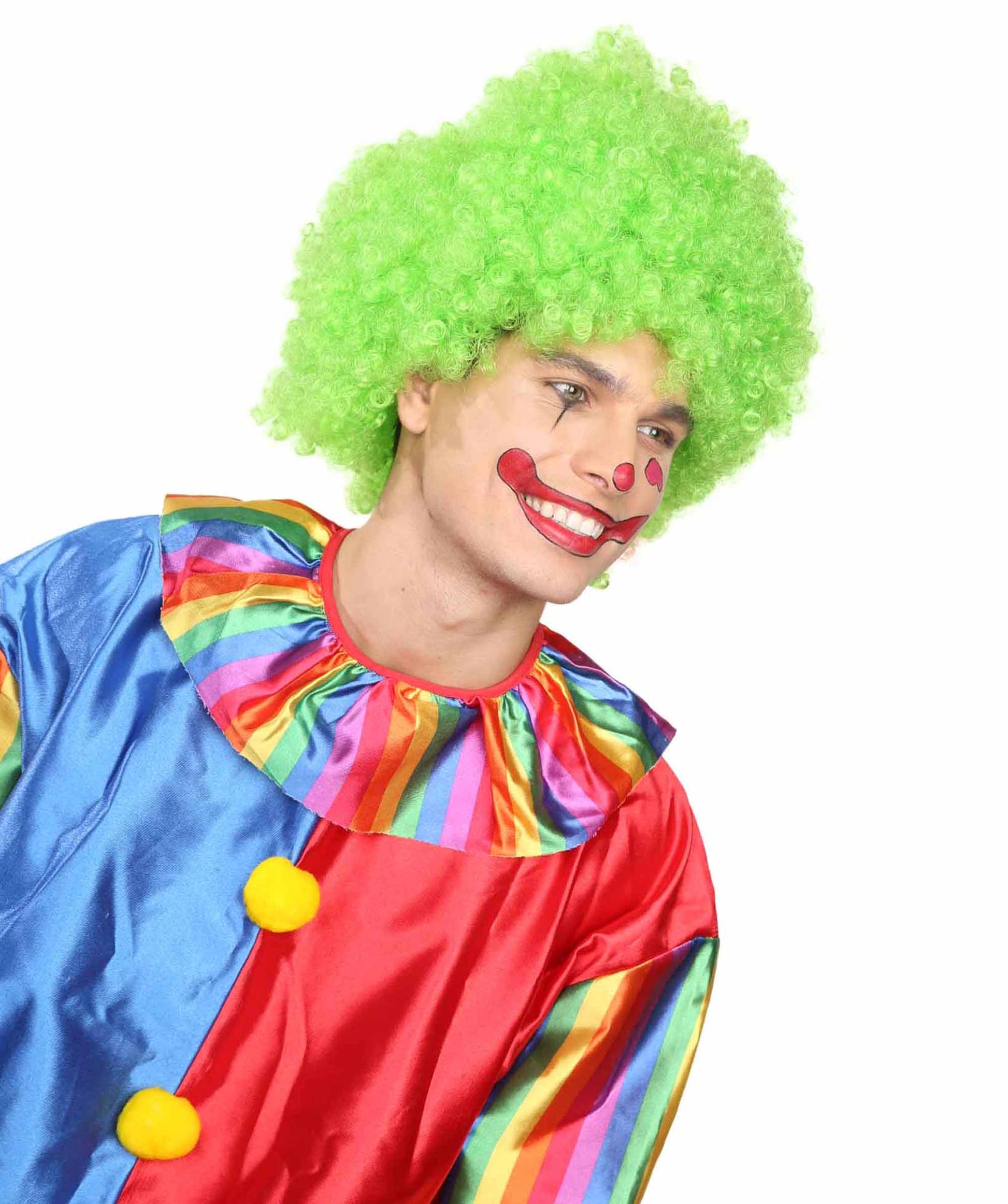 Super Afro Green Wig