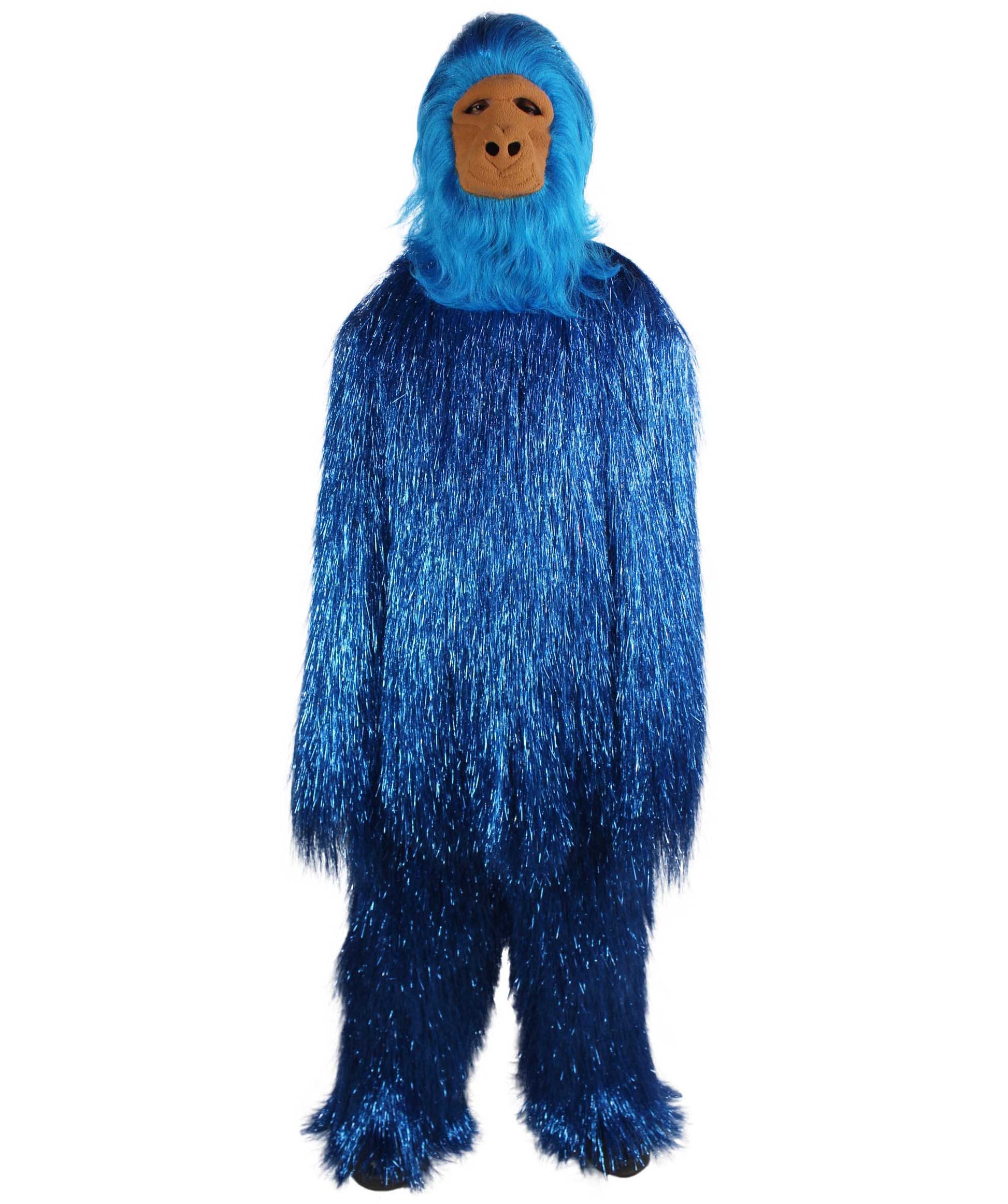 Blue Ape Mask and Bodysuit Costume