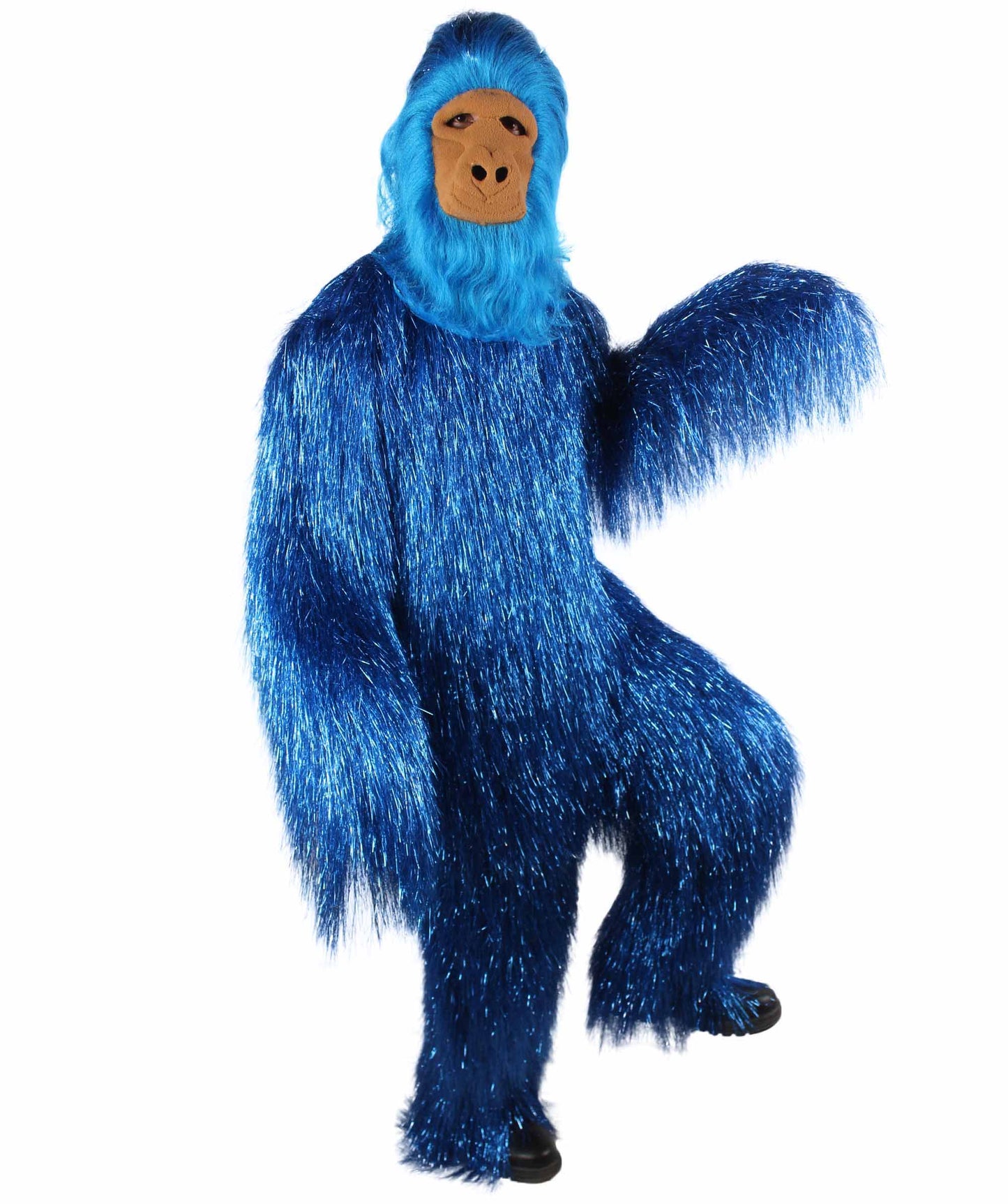 Blue Ape Mask and Bodysuit Costume