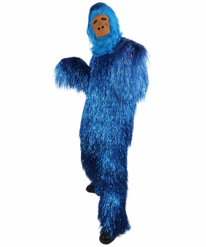 Blue Ape Mask and Bodysuit Costume