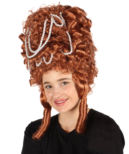 Auburn Brown Baroque Marie Antoinette Wig