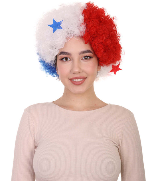 panama flag sport afro wig