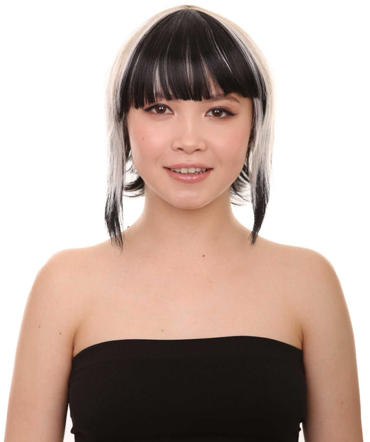 Short Mix Color Womens Wig