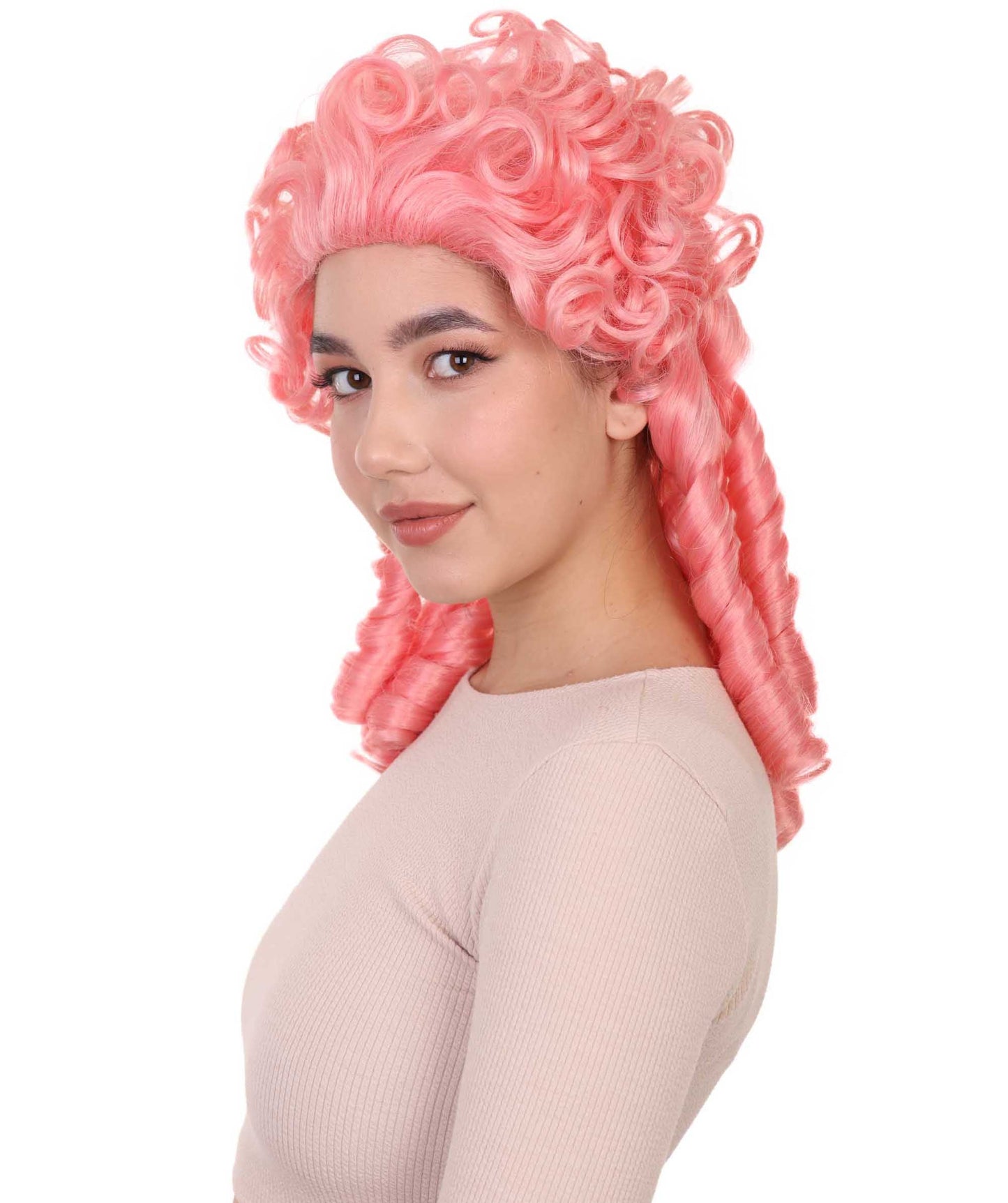 Pink Colonial Historical Cosplay Wig