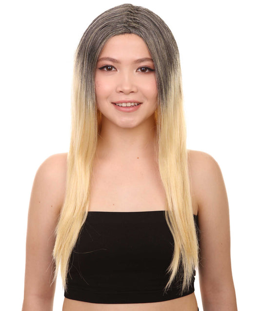 Ombre Womens Wig | Party Ready Fancy Halloween Wig | Premium Breathable Capless Cap