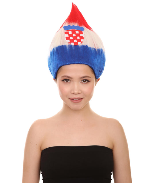 Croatia  Women's Flag Troll Wigs