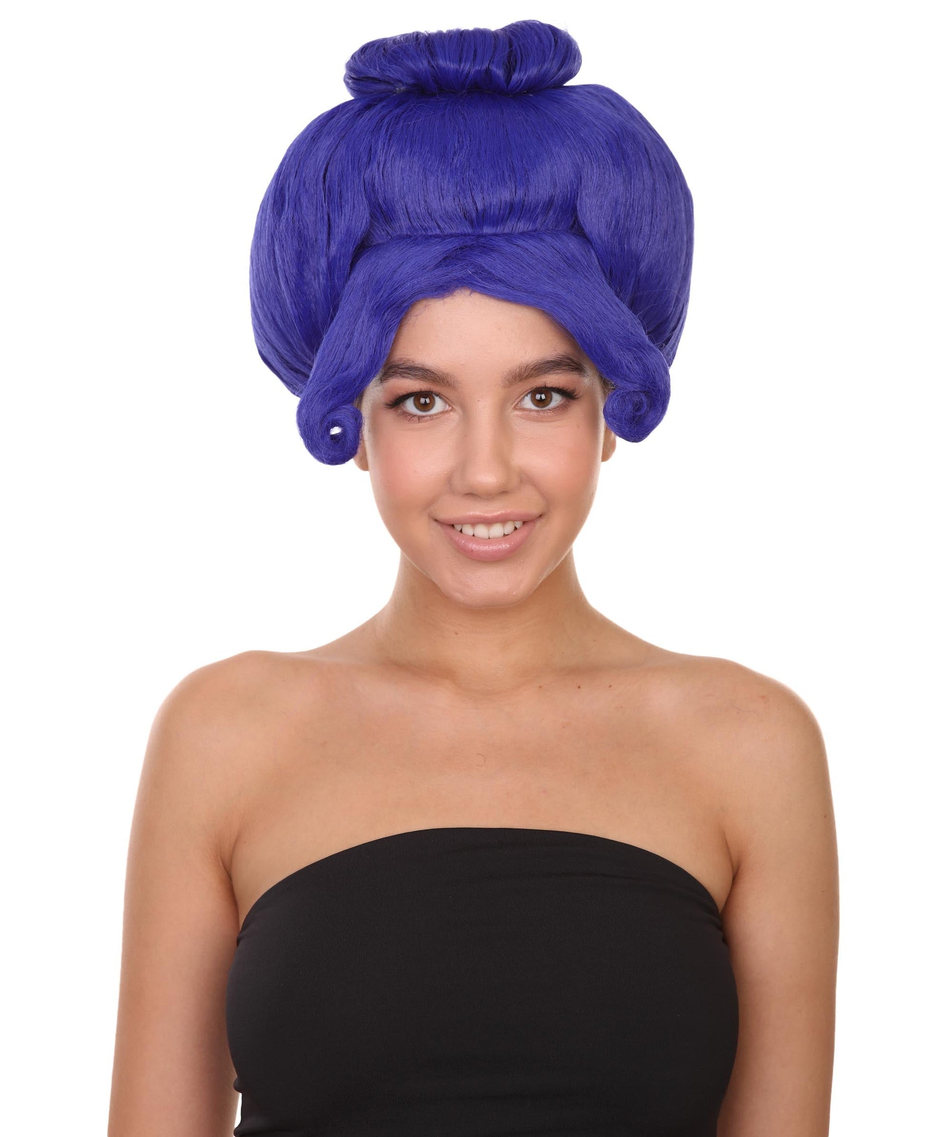 Blue  Troll Grandma Wig