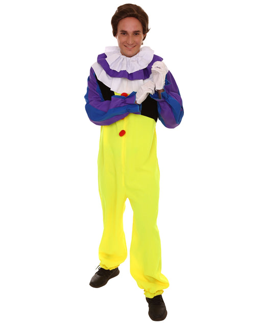 Men's Clown Jumpsuit Costume | Multicolor Fancy Costume