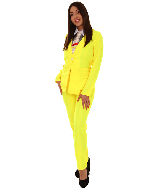Yellow Deluxe Party Suit Costume