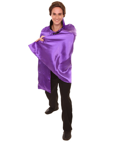 Purple/Black Reversible Vampire Cape Costume