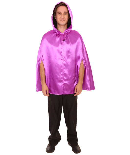 Black Reversible Hooded Cape Costume
