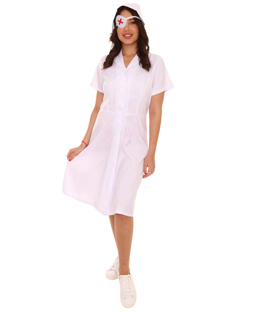 Women's Nurse Costume | White Fancy Costume