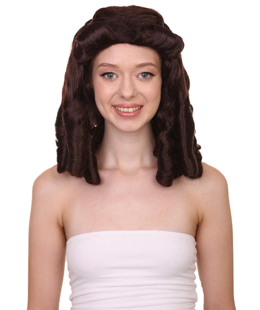 Dark Brown Colonial Lady Wig