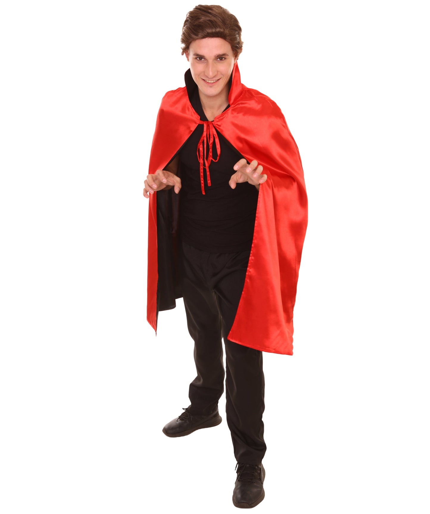 Red/Black Reversible Vampire Cape Costume