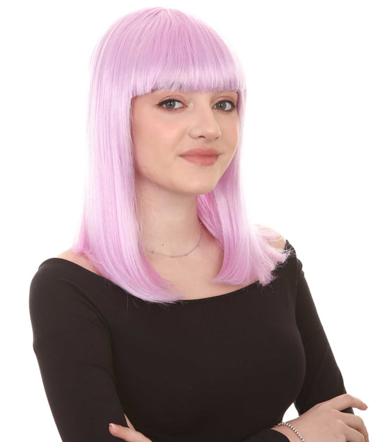 Light Purple Glamour Medium Bob Cosplay Halloween Wig