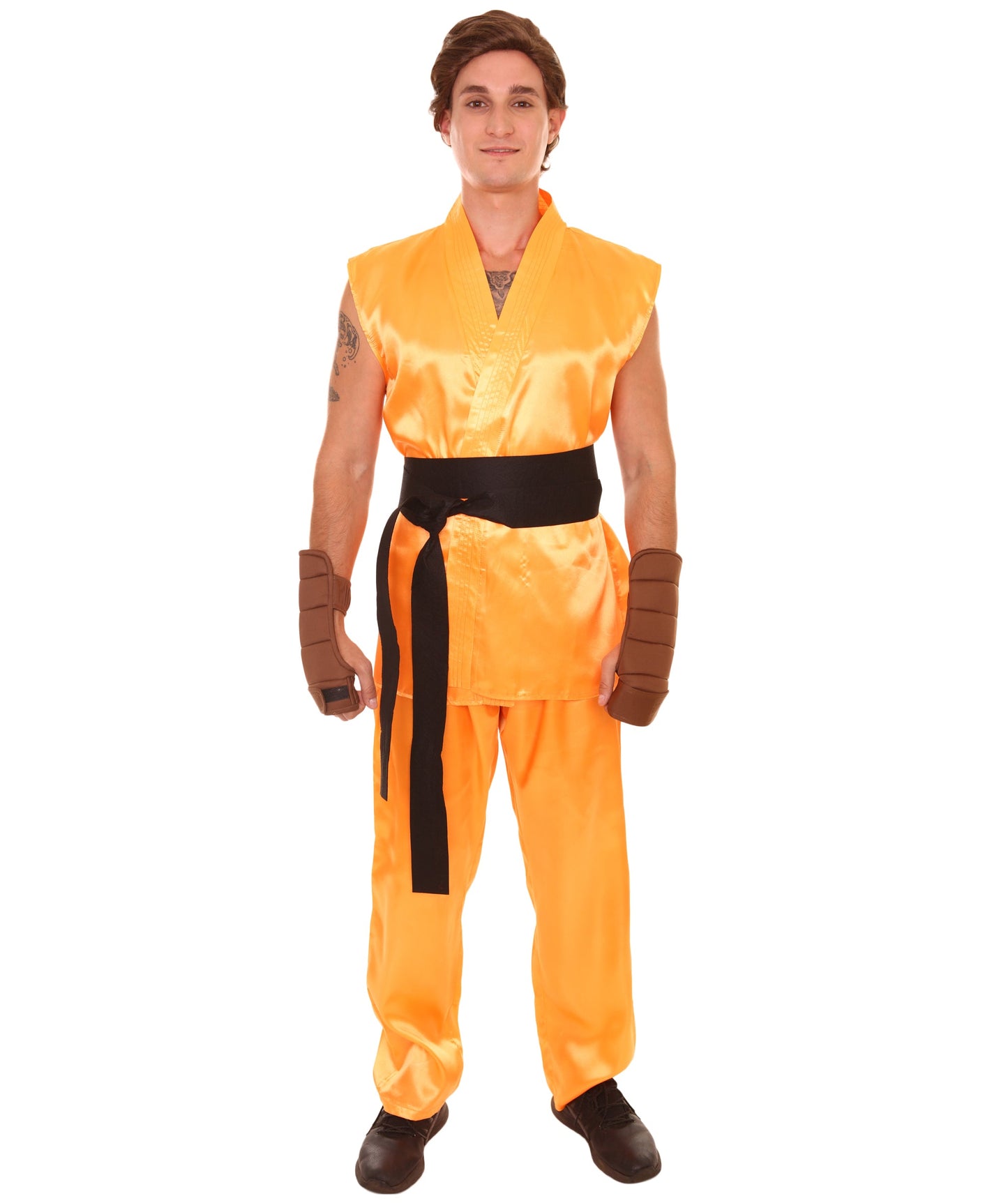 Orange Men's Karate Fancy Costume