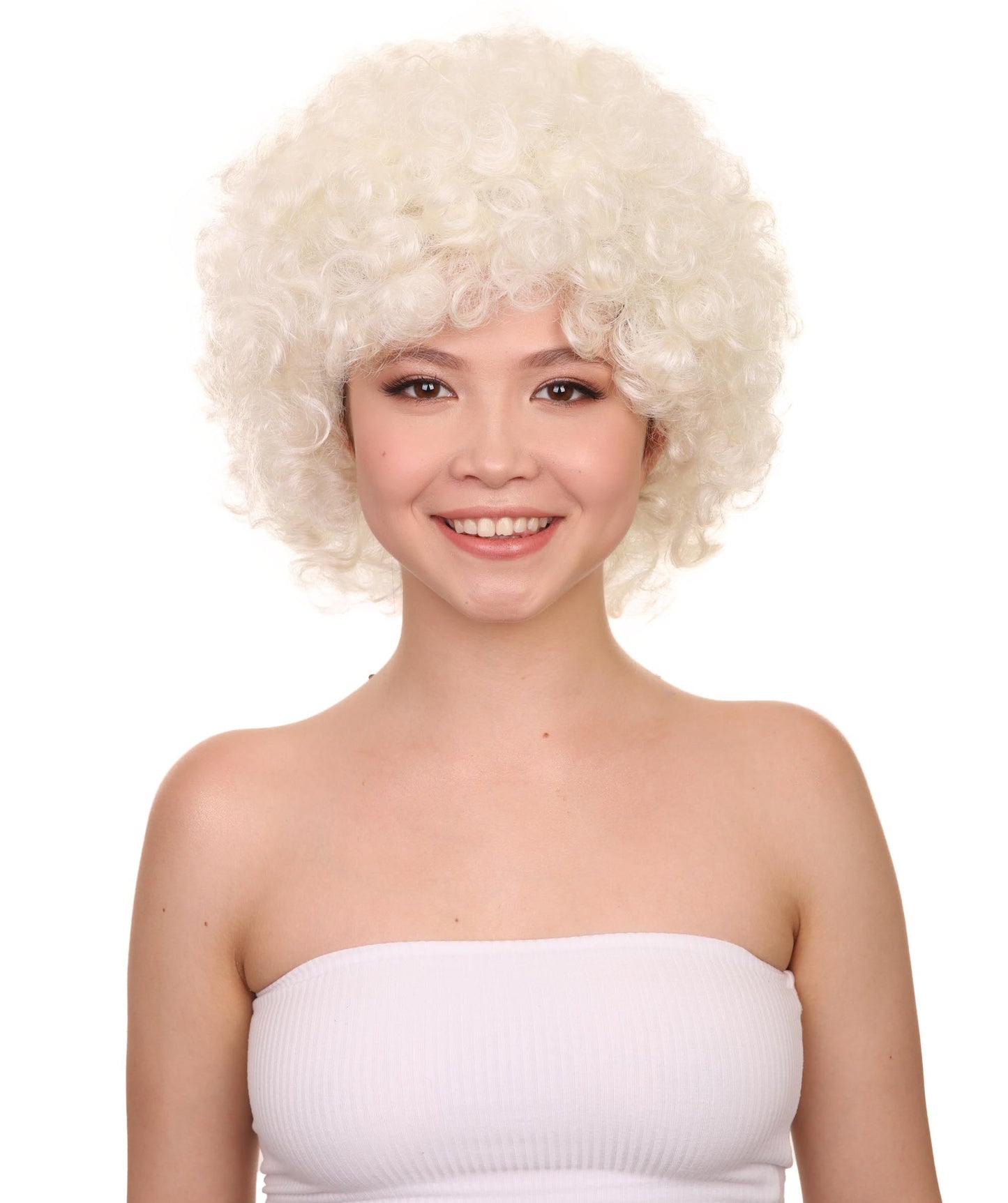 White Jumbo Fancy Afro Wig 