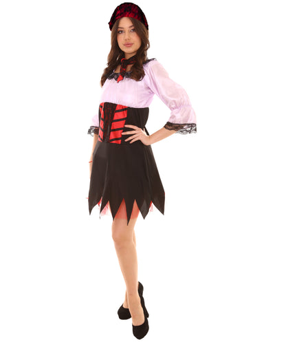 Lt Purple Sexy Pirate Costume