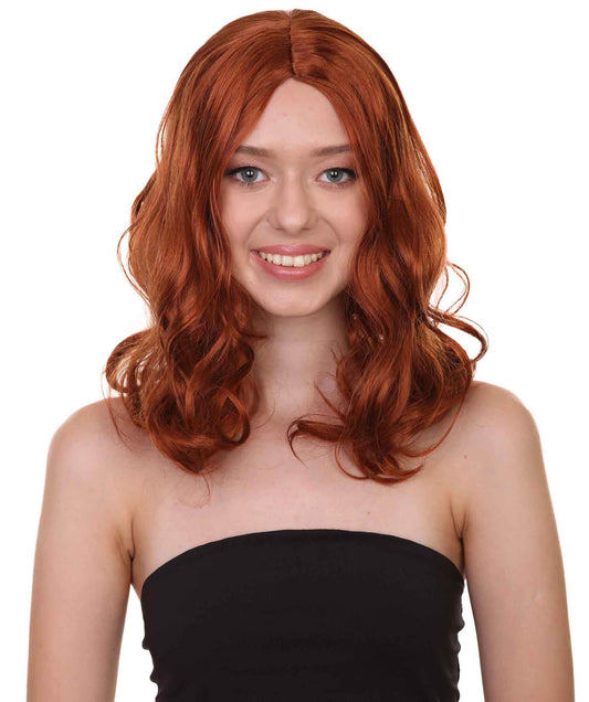 Wavy Auburn Womens Wig
