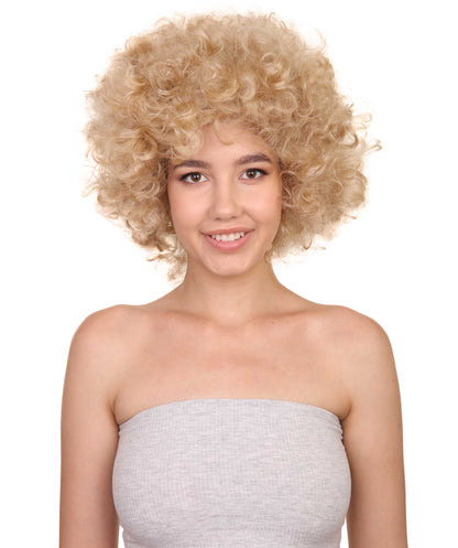 Blonde afro wig