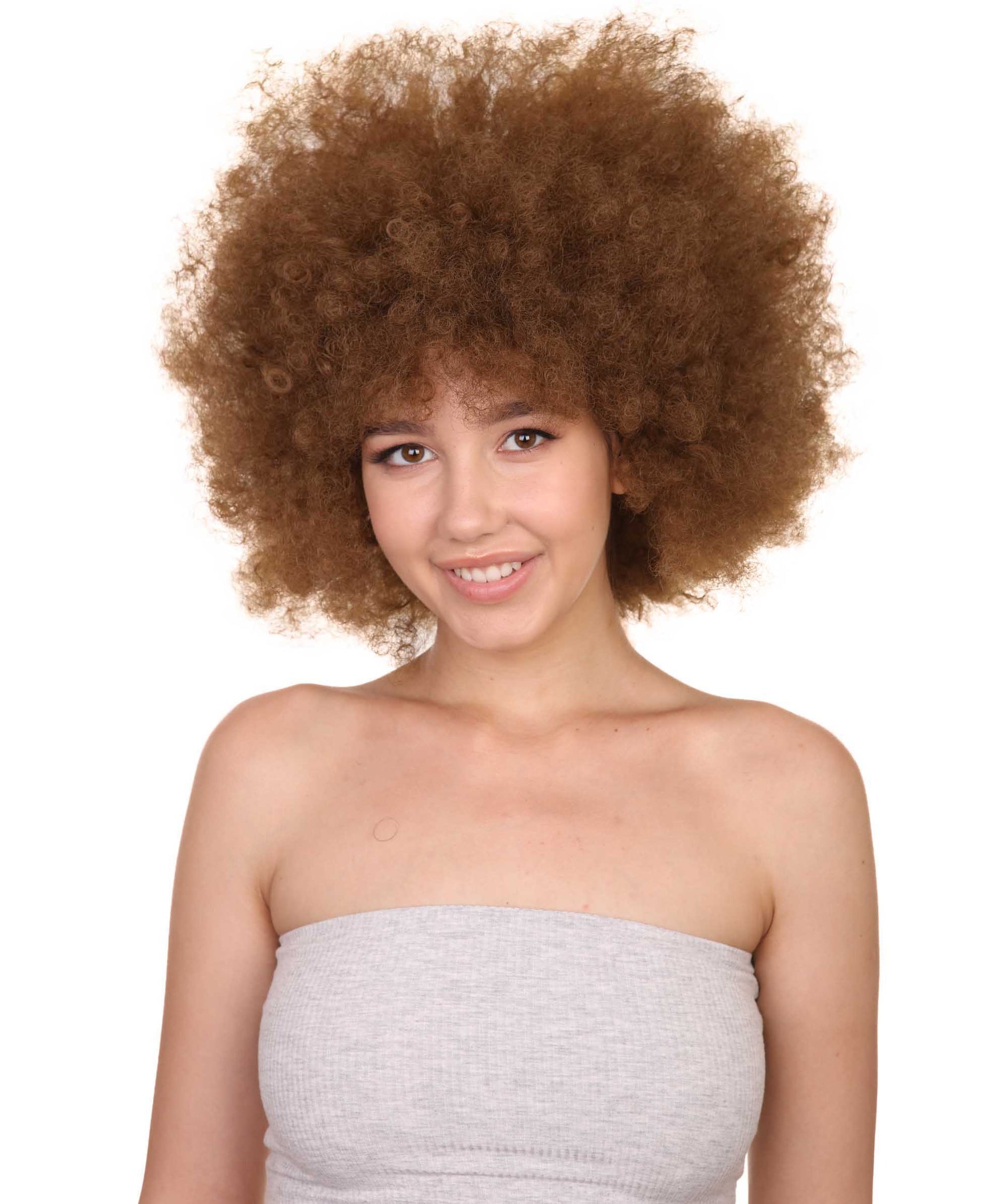 Brown best unisex afro wigs