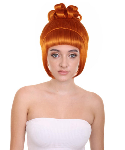 Auburn Animated Lucy Updo Wig