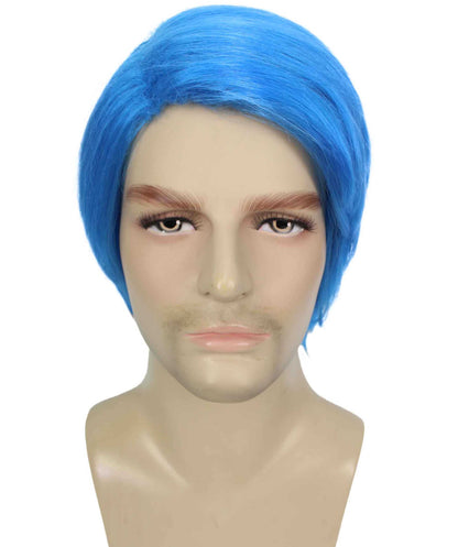 Blue Multiple Colors Celebrity Singer Wig