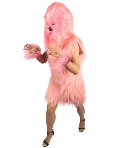 Pink Hairy Warrior Ape Military Leader Costume