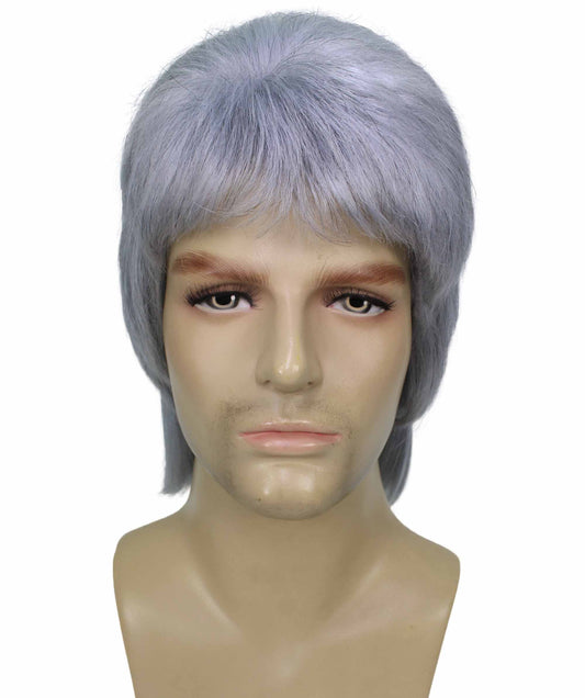 70's Rock Star Dark Grey Wigs