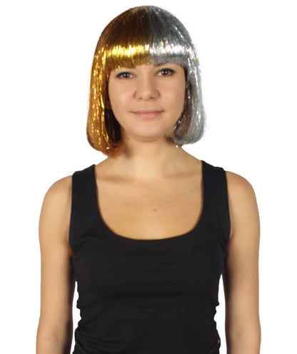 Green Bob Tinsel Wig