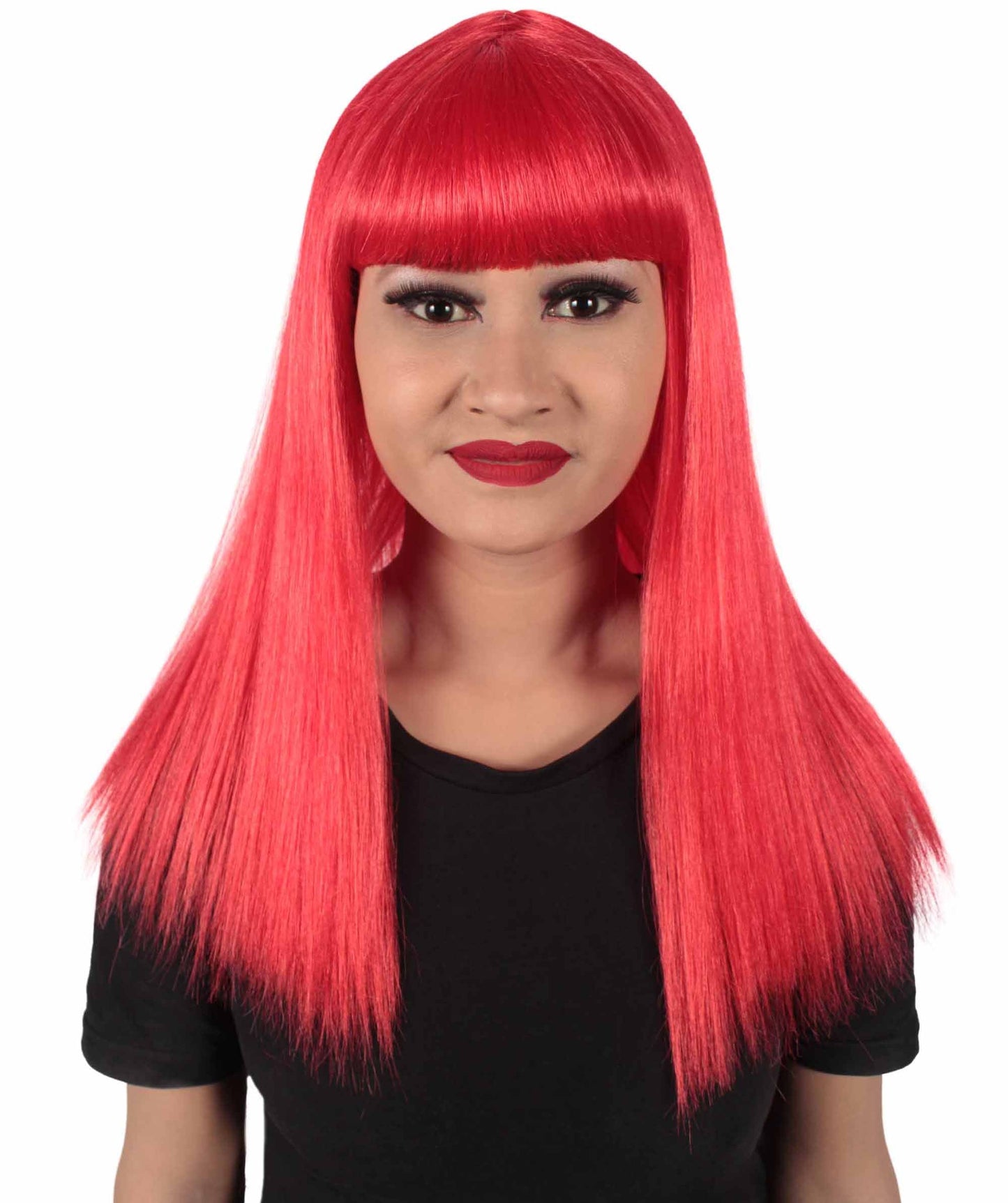 Red Straight Length Diva Wig
