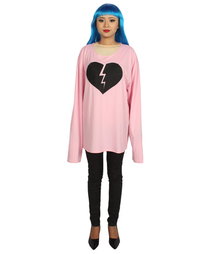 Light Pink My Heart Is Broken Long Sleeve Costume