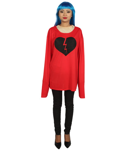 Red My Heart Is Broken Long Sleeve Costume