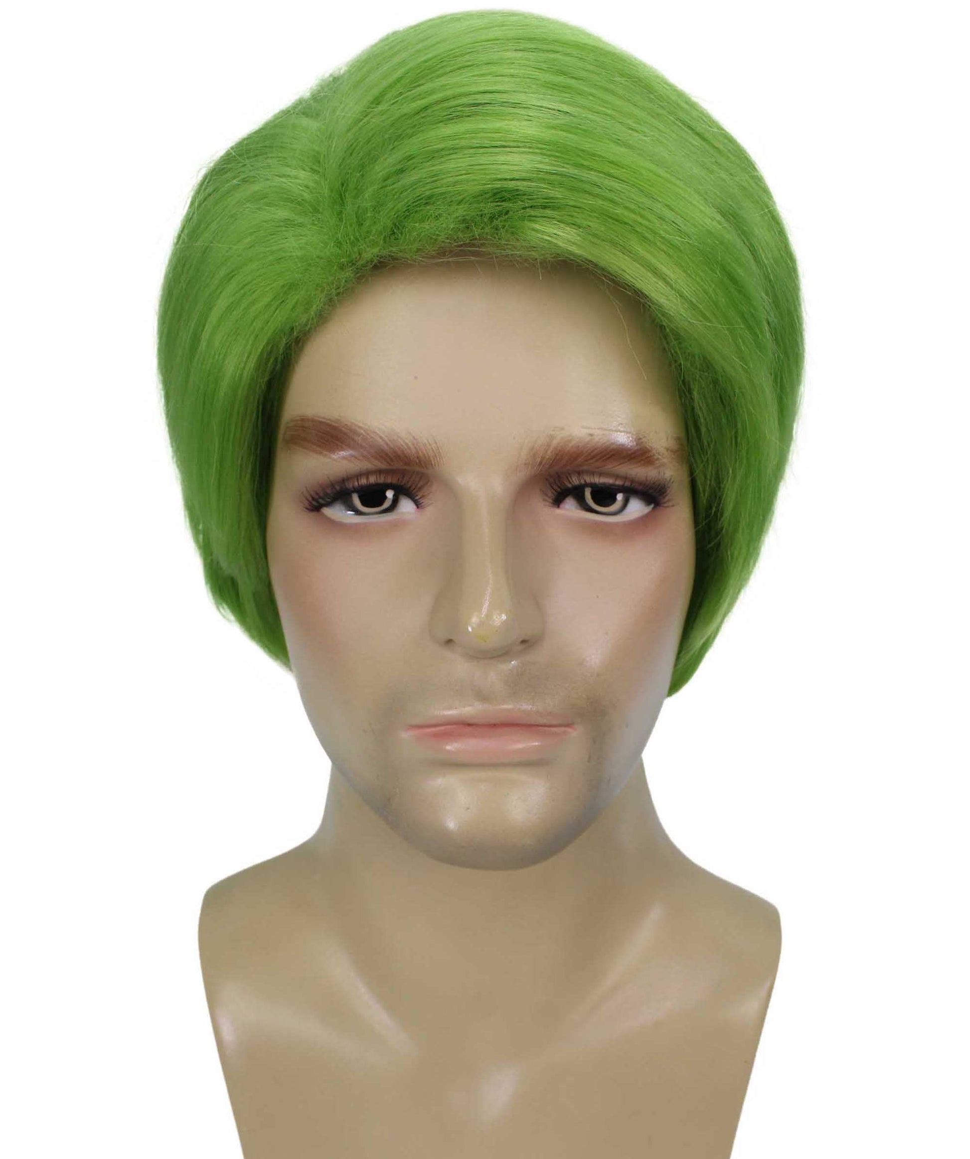 Lime Green Mens Multiple Colors Celebrity Singer Wig