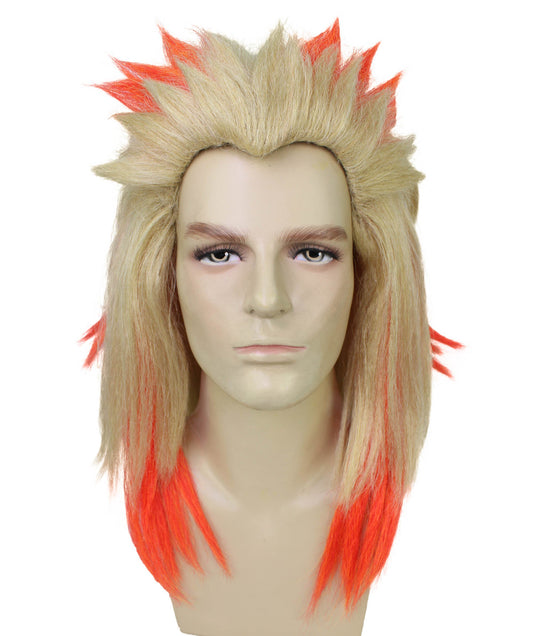 Blond with Red Highlights Wig