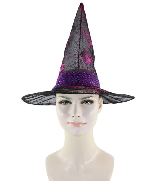 Black & Fuscia Witch Hat