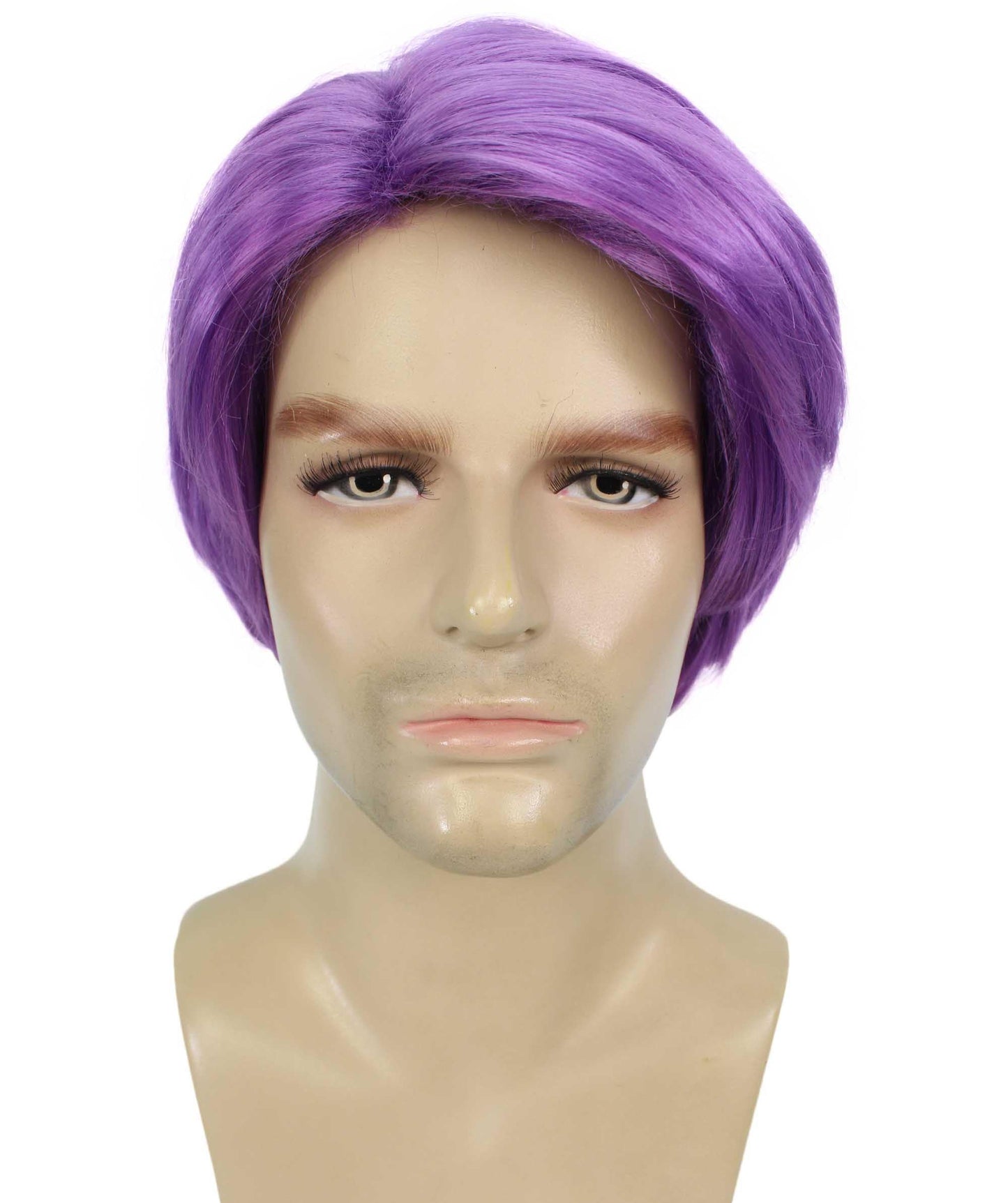 Dark Purple Mens Multiple Colors Celebrity Singer Wig