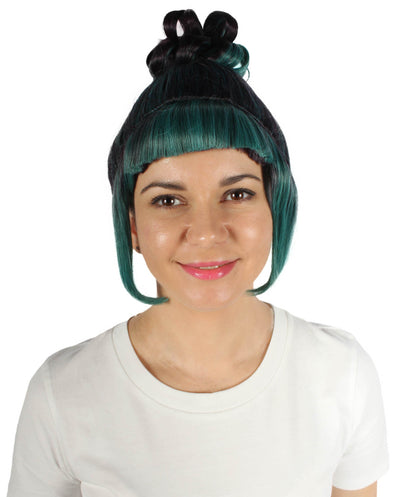 Ash Green Animated Lucy Updo Wig