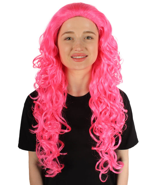Dark Pink Disco Diva Wig 