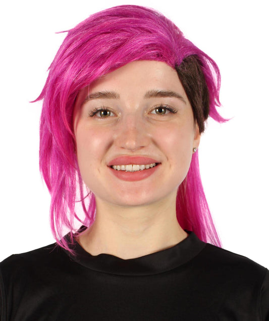 Women's Game Animated Series Pink Pixie Wig